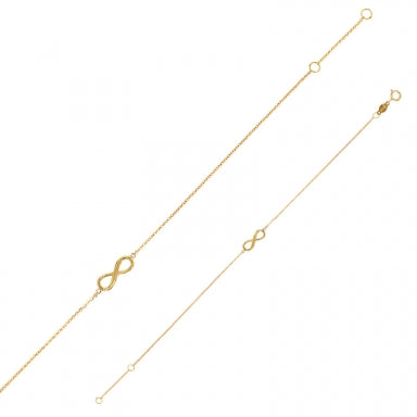 18ct gold Infinity bracelet