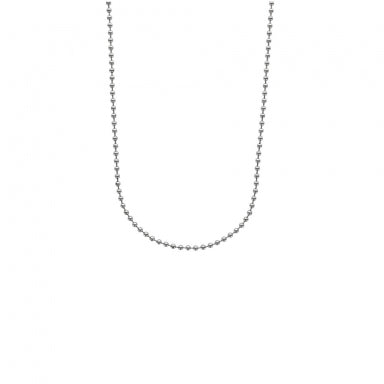 Stainless steel ball chain necklace - 50cm