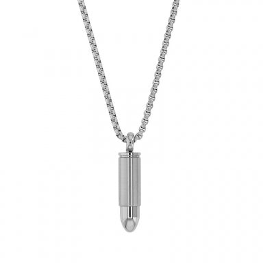 Steel bullet necklace