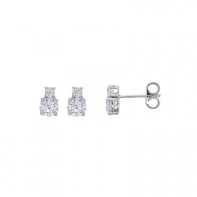 Studs 9ct gold and Cubic zirconia