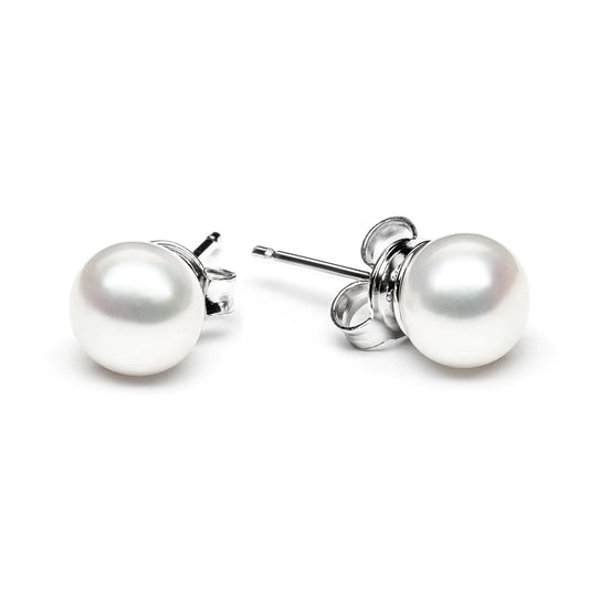 White Pearl Stud Earring