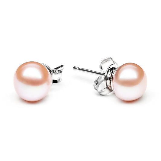 Pink Pearl Stud Earring