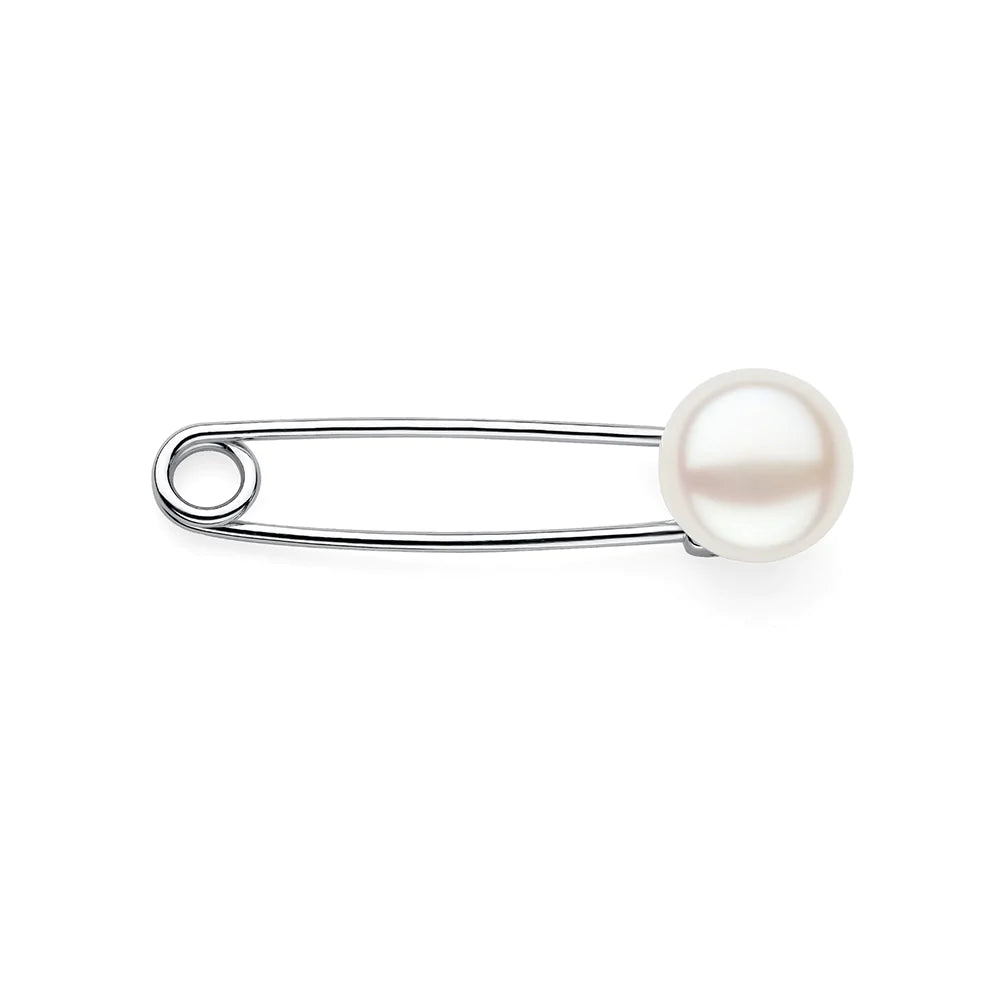 White Pearl Brooches