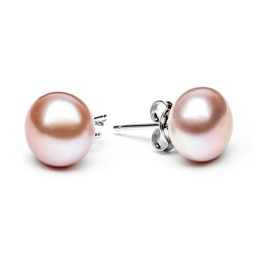 Lavender Pearl Stud Earring