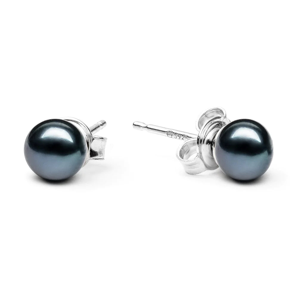 Black Pearl Stud Earring