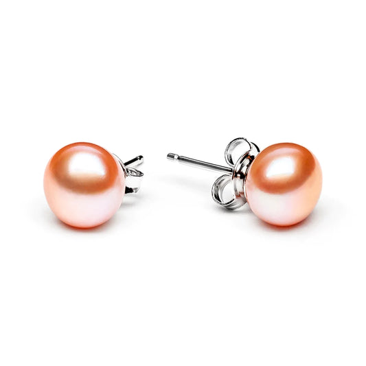 Pink Pearl Stud Earring