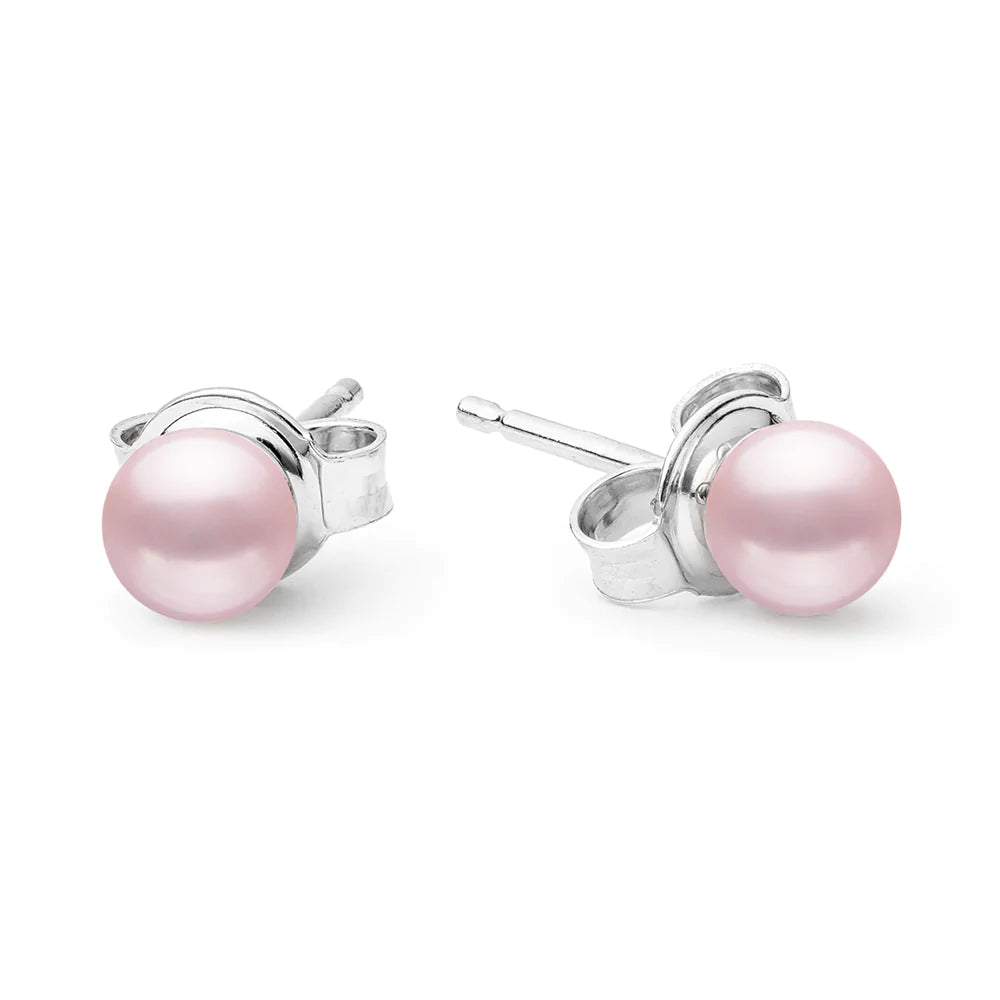 Lavender Pearl Stud Earring