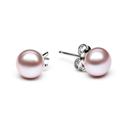 Lavender Pearl Stud Earring