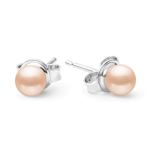 Pink Pearl Stud Earring