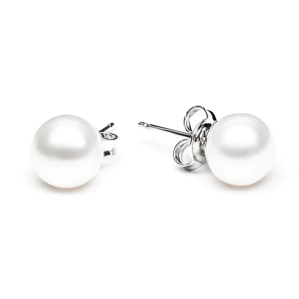 White Pearl Stud Earring