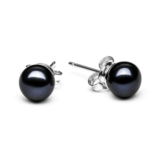 Black Pearl Stud Earring