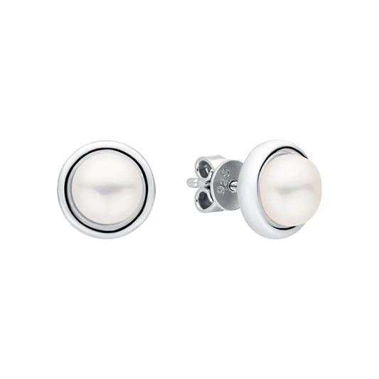 White Pearl Stud Earring