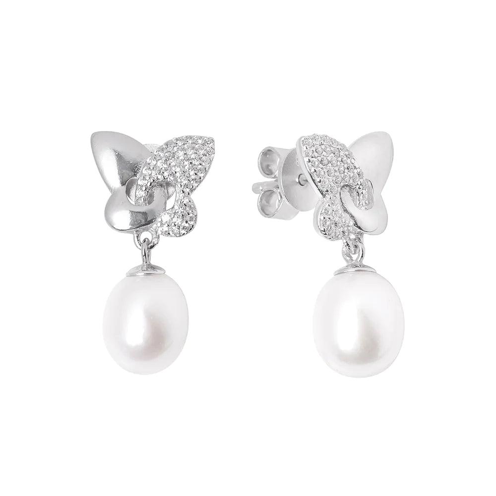 White Pearl Stud Earring