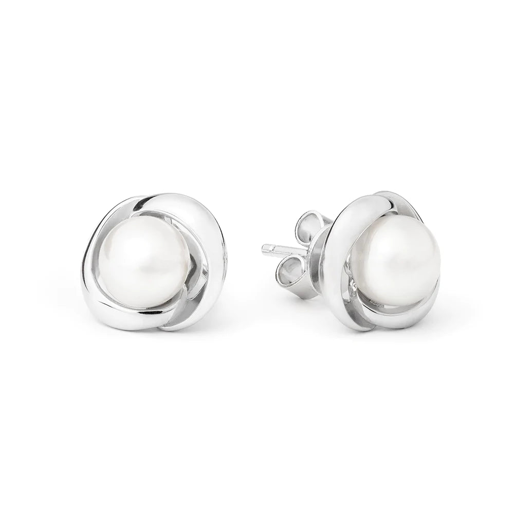 White Pearl Stud Earring