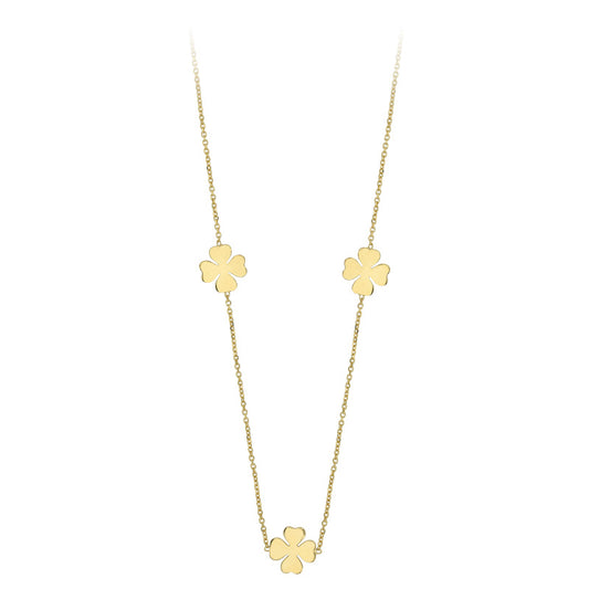 Four-Leaf Clover Gold Necklace