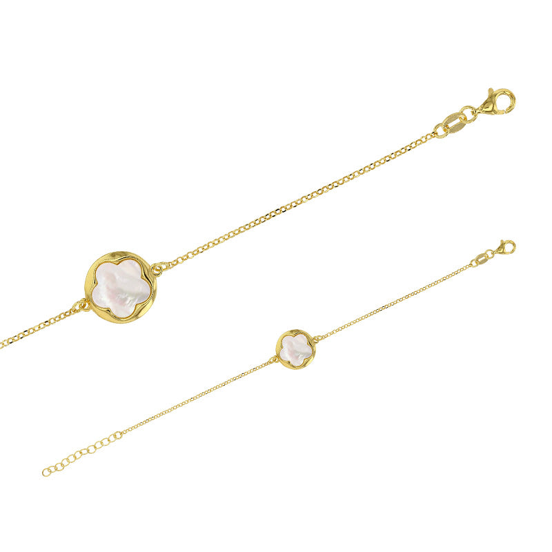 Gold-Coloured MADRE PERLA Pearl Bracelet