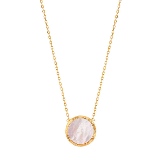 Gold-plated pendant necklace