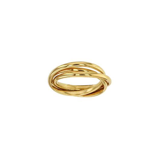 Gold-plated Russian style wedding ring