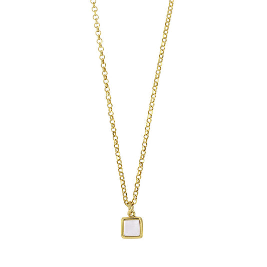 MADRE PERLA Square Mother Pendant