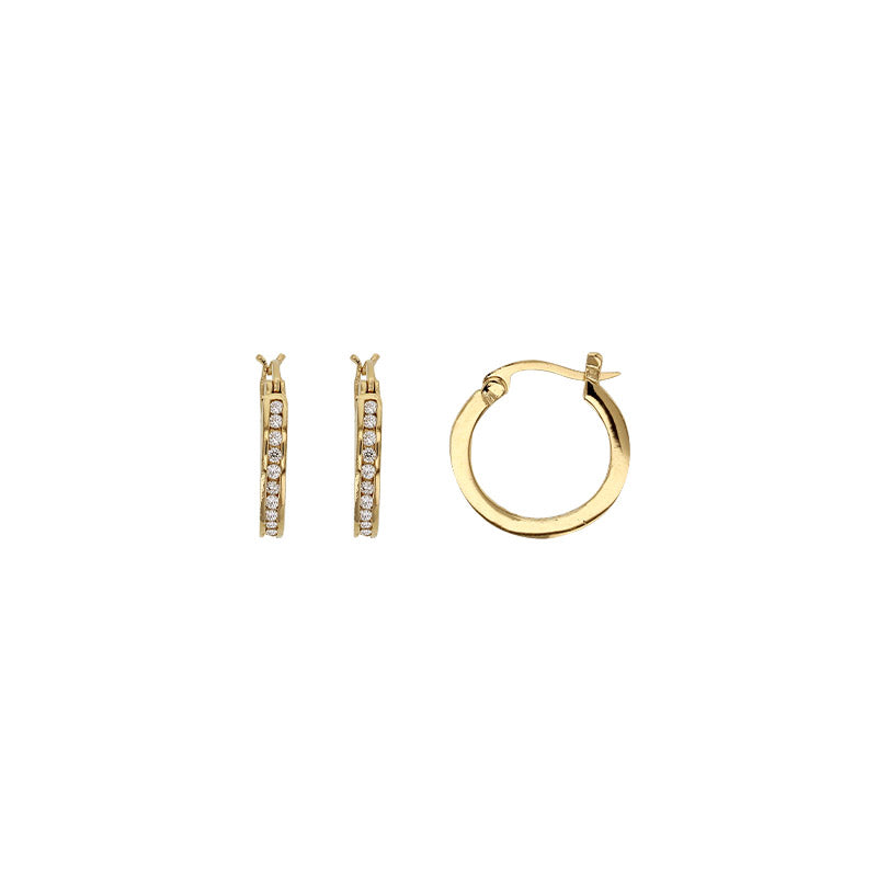 18 mm gold-plated creole hoop earring